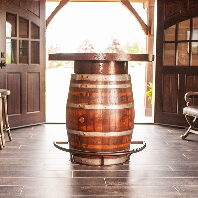 Oak Barrel Company barrel table