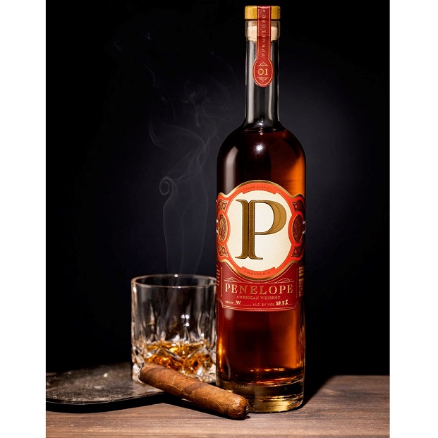 Penelope Bourbon Cigar Sessions Chapter 1 bottle with pour SQUARE.jpeg
