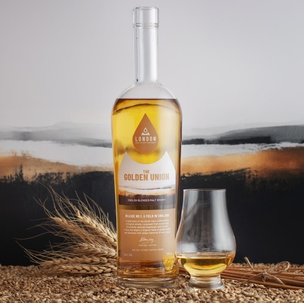 The London Distillery Company Golden Union bottle and pour
