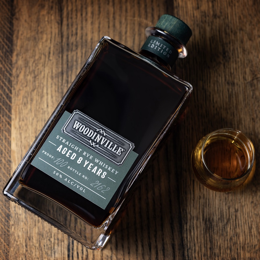 Woodinville 8 Year Rye bottle and pour