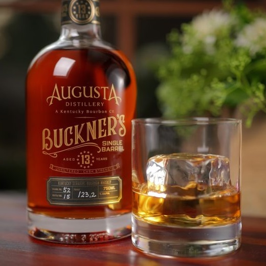 Buckners 13 Re-release bottle with pour