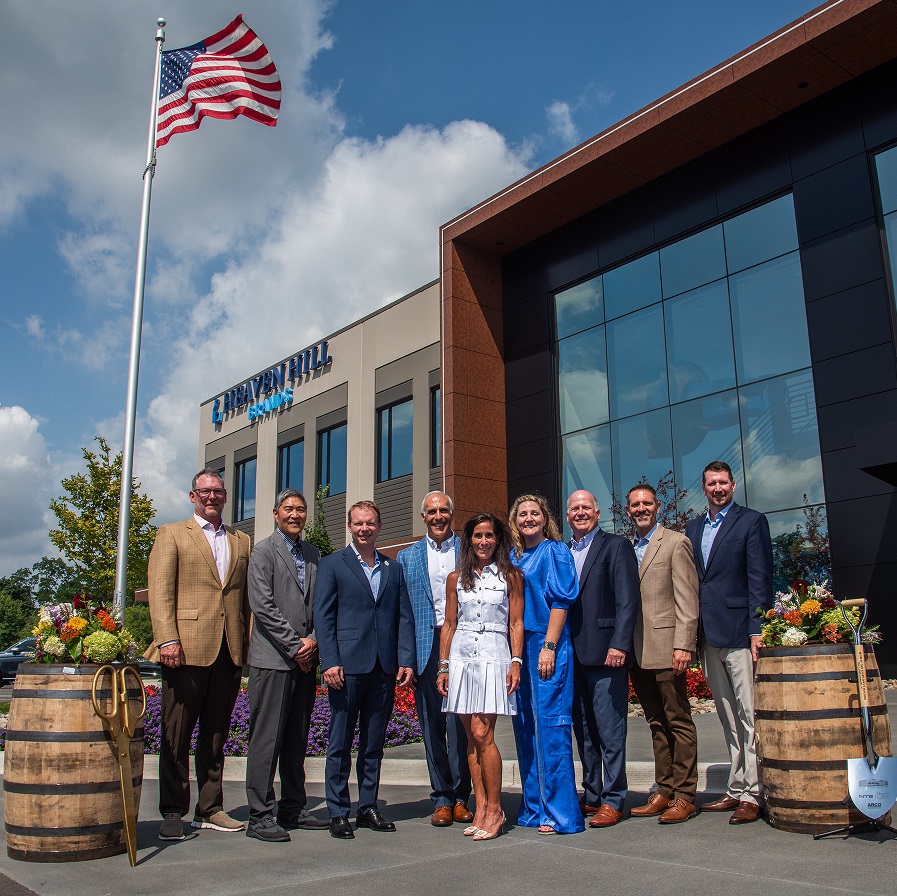 Heaven Hill Louisville ribbon cutting group