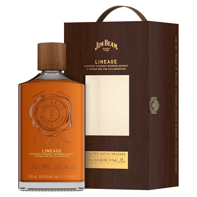 Jim Beam Lineage Batch #2 bottle and box