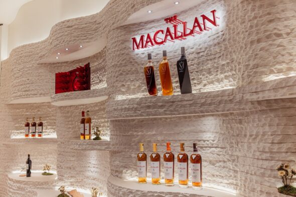 The Macallan boutique LAX bottles
