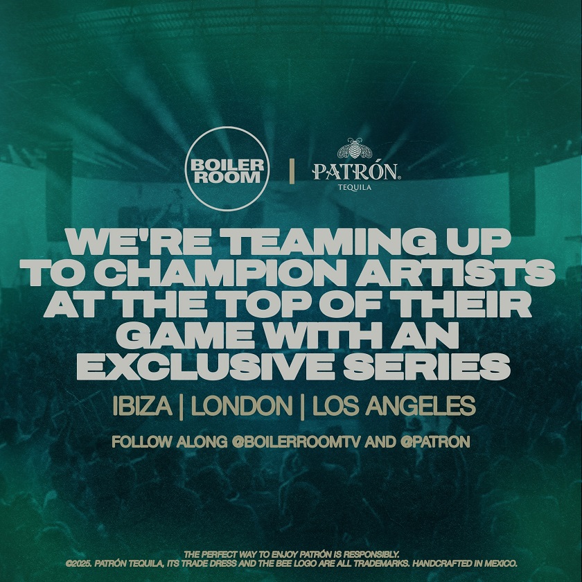 Boiler Room and PATRÓN Tequila banner