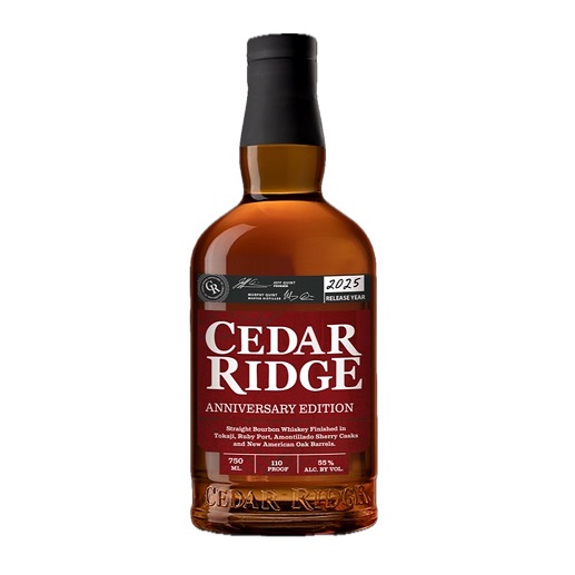 Cedar Ridge Anniversary Bourbon bottle