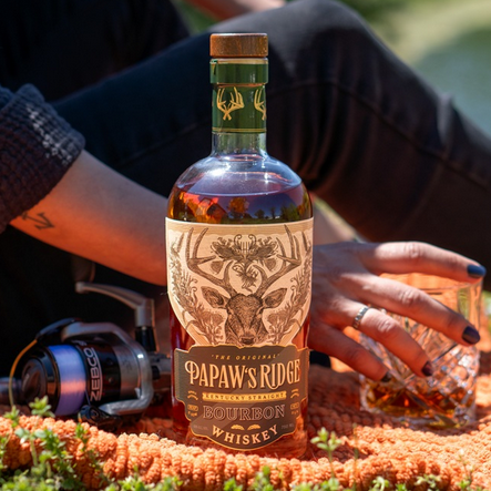 PaPaw's Ridge Kentucky Straight Bourbon Whiskey bottle lifestyle