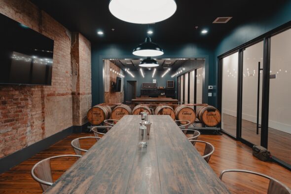 Pursuit Spirits barrel room