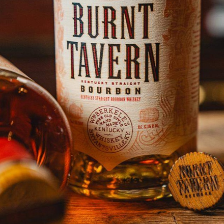 Burnt Tavern Bourbon bottle and cork