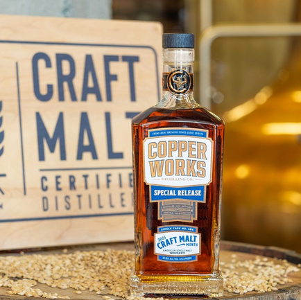 Copperworks Distilling Co. Craft Malt Month bottle