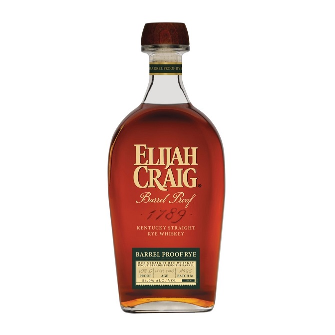 Elijah Craig Barrel Proof Rye bottle
