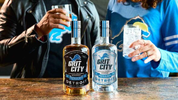 Grit City bottles with fans
