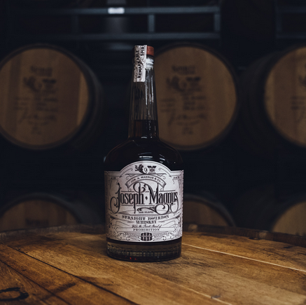SJos. A. Magnus Private Cask With Limited 10-Year Cask Strength Bourbon In Seguin Moreau Barrels bottle