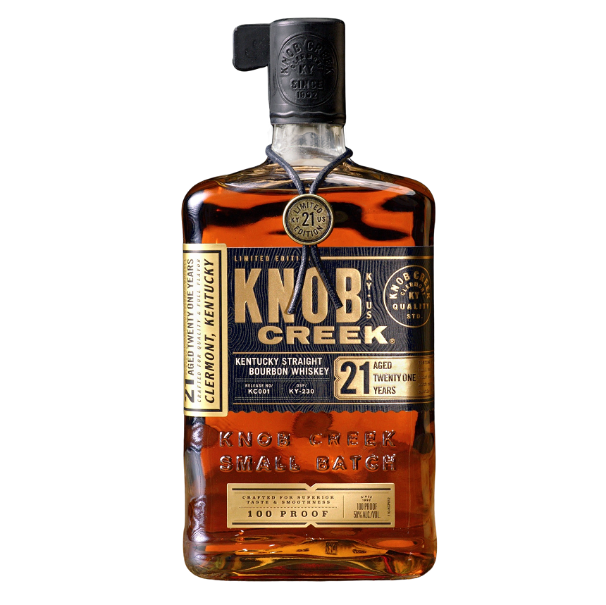 Knob Creek 21 Year Old bottle
