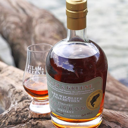 Milam & Greene Wildlife Collection Guadalupe Bass bottle with pour