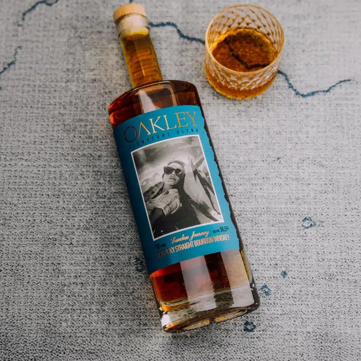 Oakley Spirits Signature Blend bottle and glass