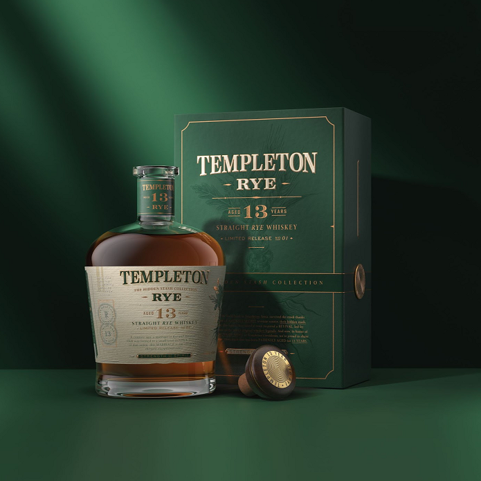 Templeton 13-Year-Old Rye bottle and box