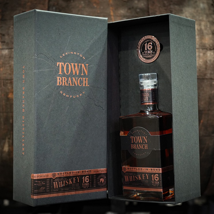 Town Branch 16 Year Single Malt bottle and box
