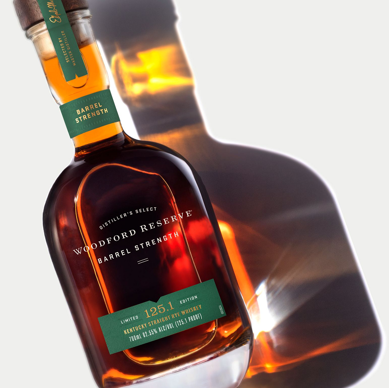 Woodford Reserve Barrel Strength Rye bottle