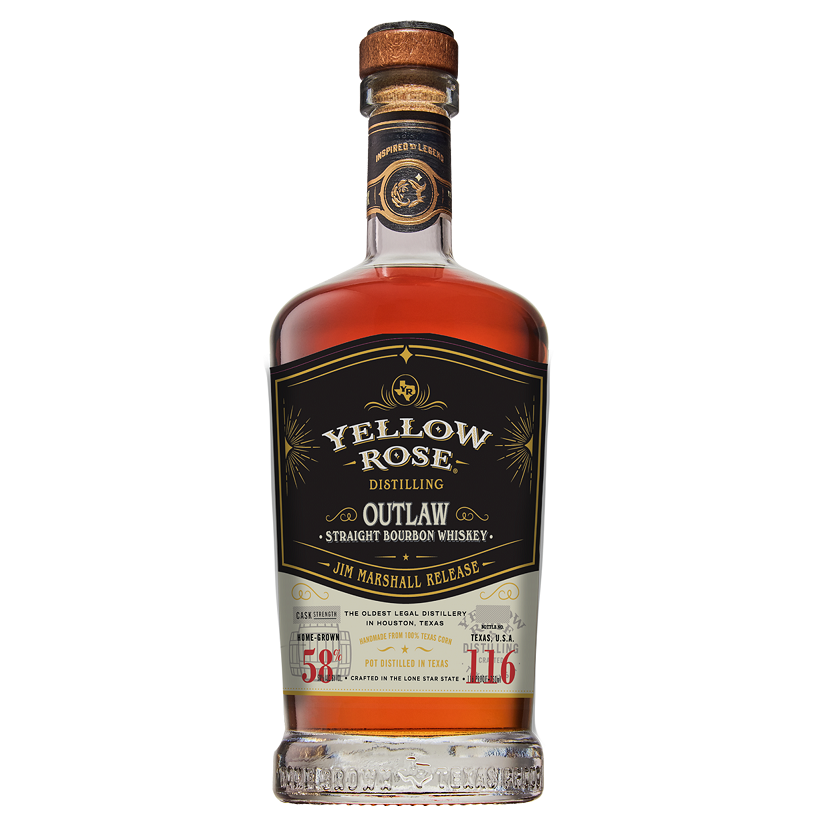 Yellow Rose Distillery Jim Marshall bottle
