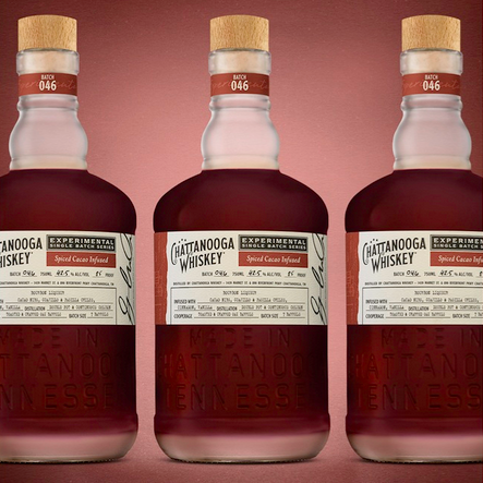Chattanooga Whiskey Batch 046 Spiced Cacao Infused bottles