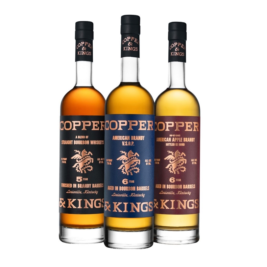 Copper & Kings core products bottles