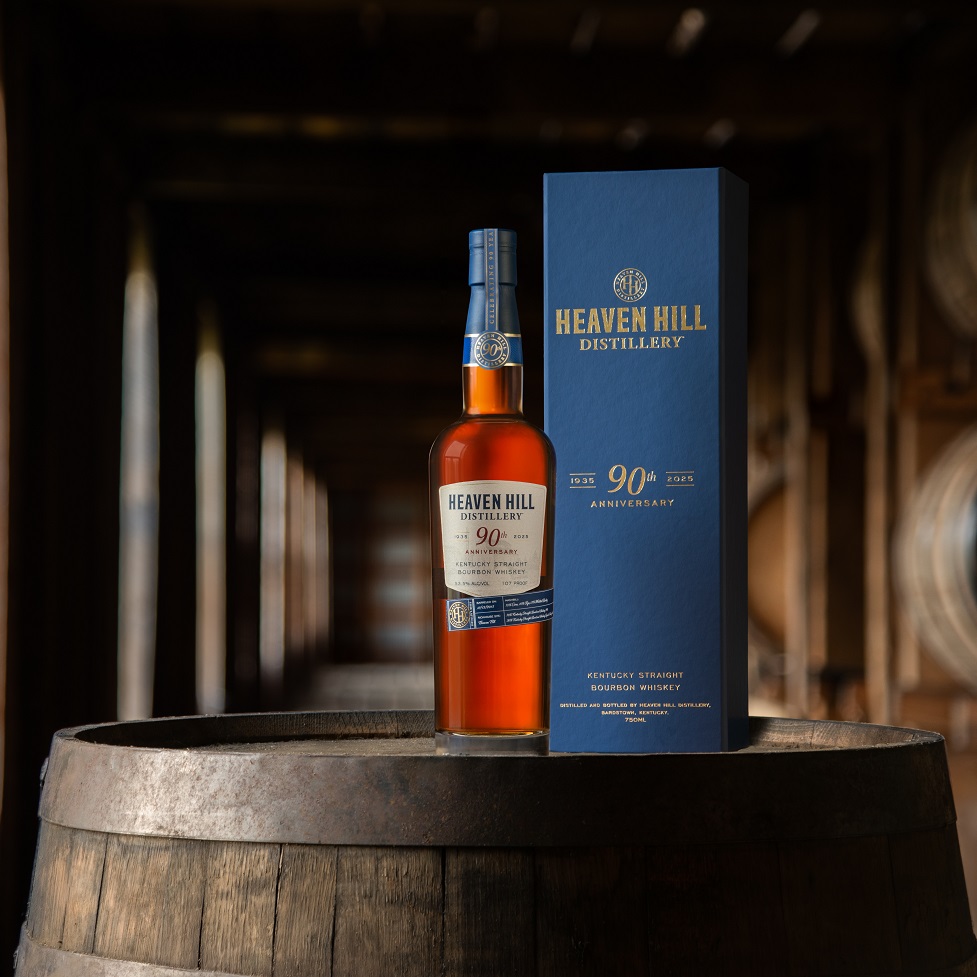 Heaven Hill Distillery 90th in Rickhouse with Box
