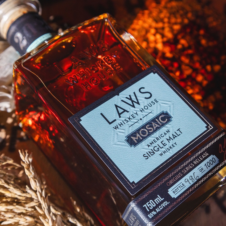 Laws Whiskey House Mosaic bottle