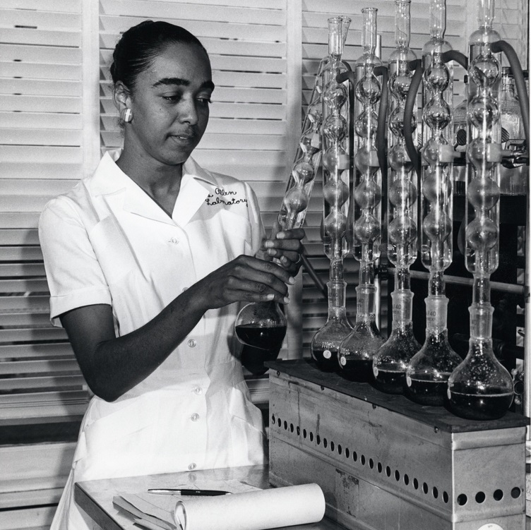 Old Forester-Elmer Lucille Allen in lab