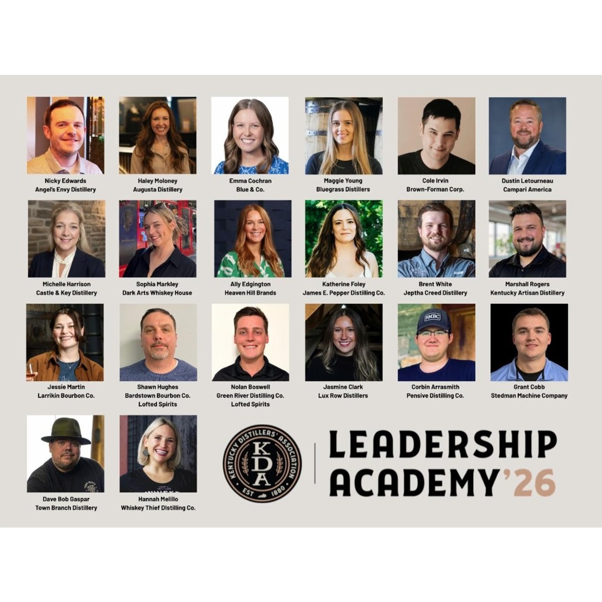 KDA Leadership Academy Class of 2026 graphic