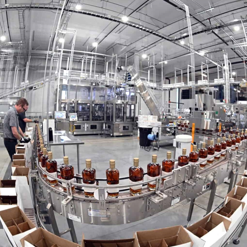 Lofted Spirits bottling line Bardstown Bourbon Co