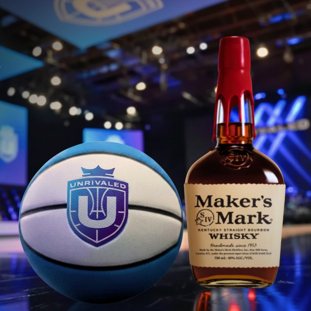 Unrivaled basketball x Makers Mark bottle