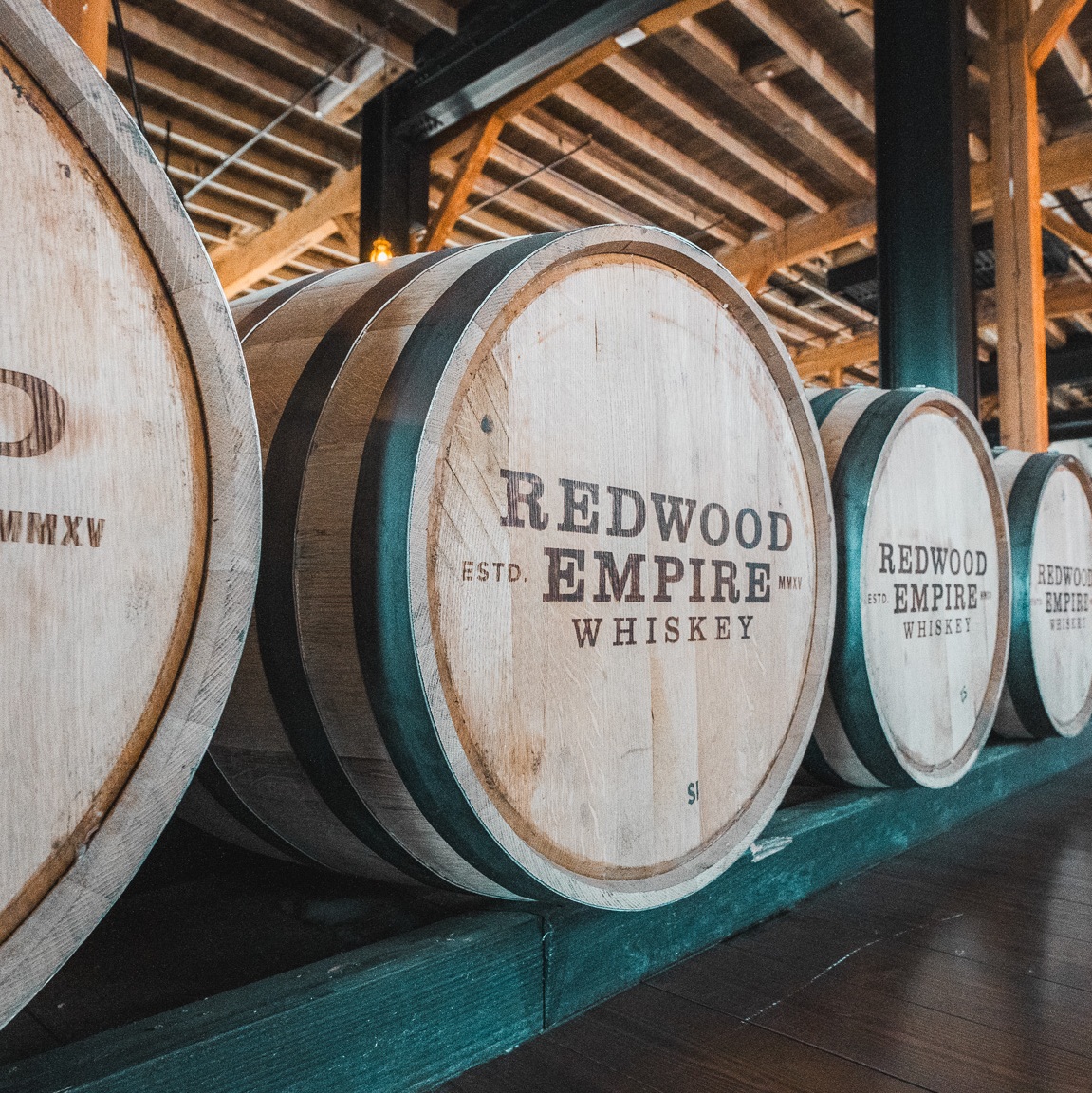 Redwood Empire Whiskey Distillery barrels