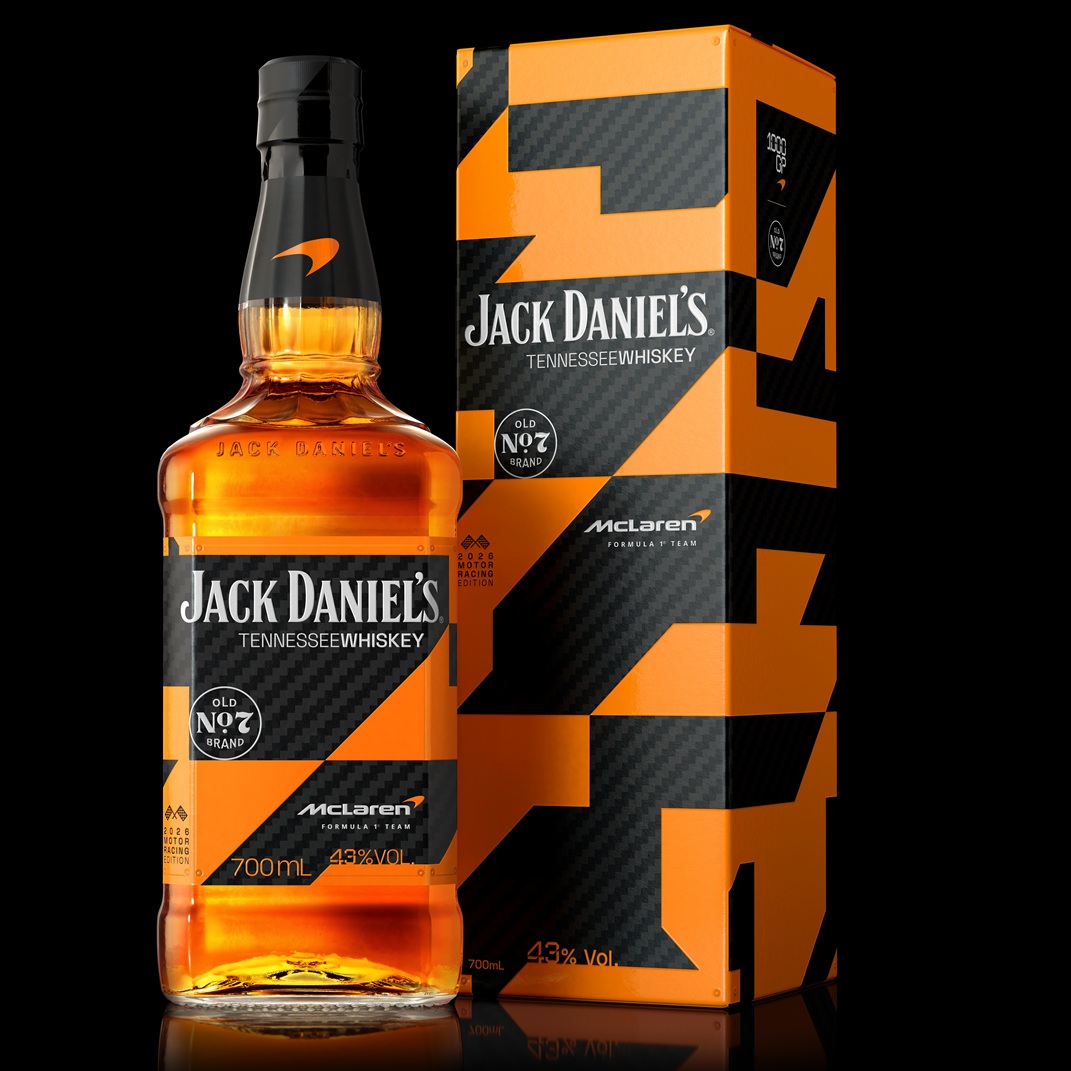 Jack Daniel's X McLaren Tennessee Whiskey with packaging