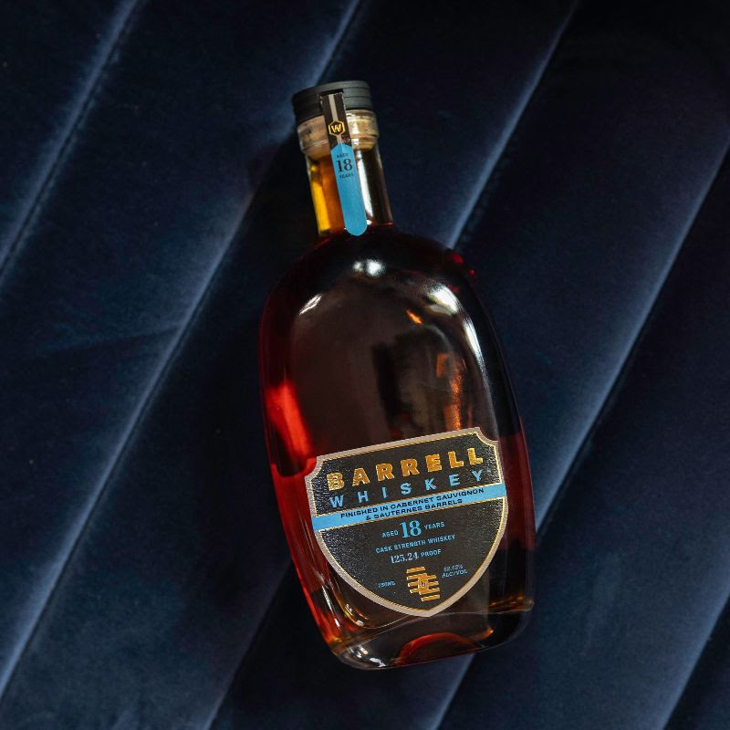 Barrell 18 Year Cabernet and Sauternes finished bottle