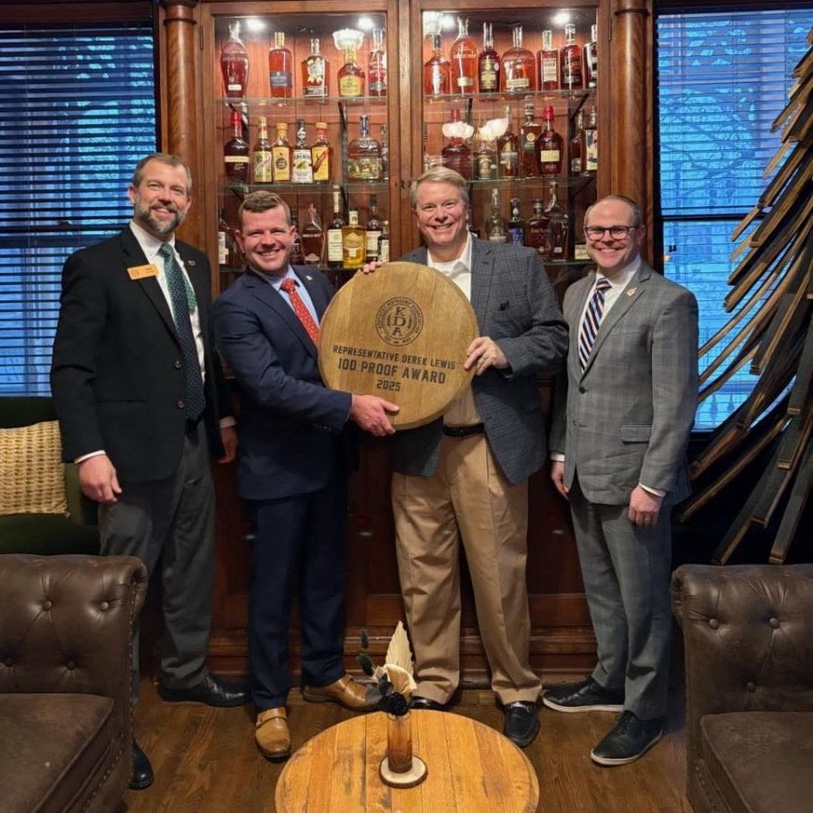 Derek Lewis 100 Proof Award presenrtation Eric Gregory