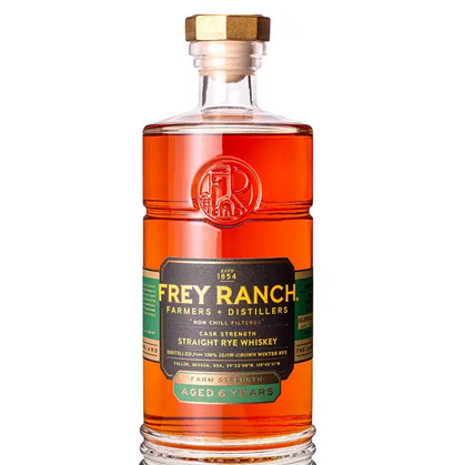 Frey Ranch Farm Strength Uncut Rye bottle