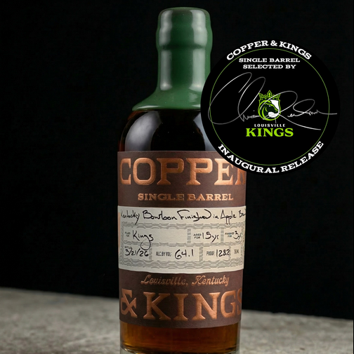 LOUISVILLE KINGS AND COPPER & KINGS bottle with logo