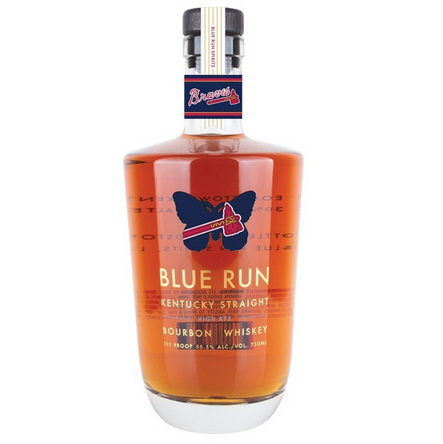 Blue Run Spirits Atlanta Braves 60th Anniversary bottle