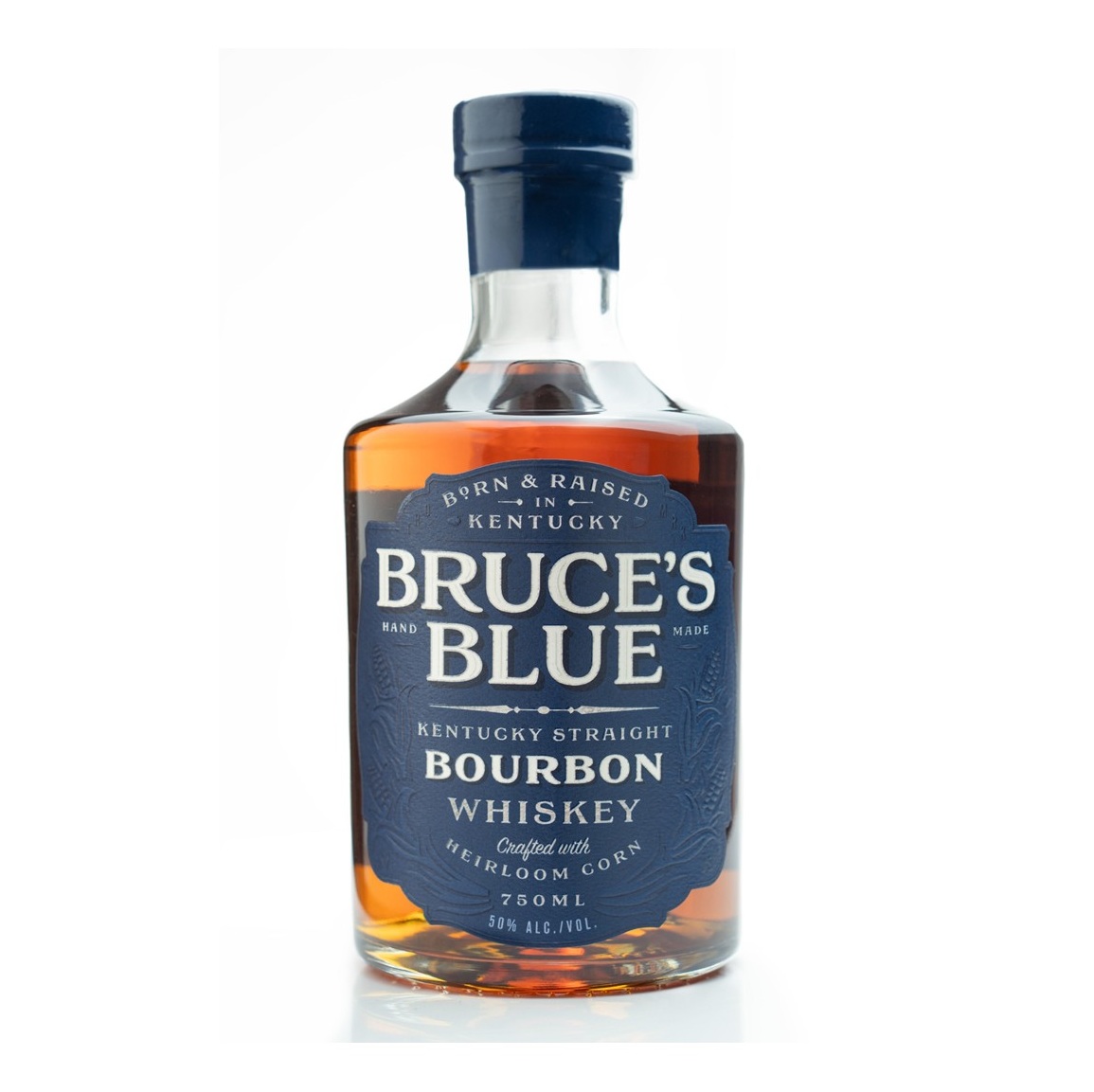 Jeptha Creed Bruce's Blue bourbon bottle