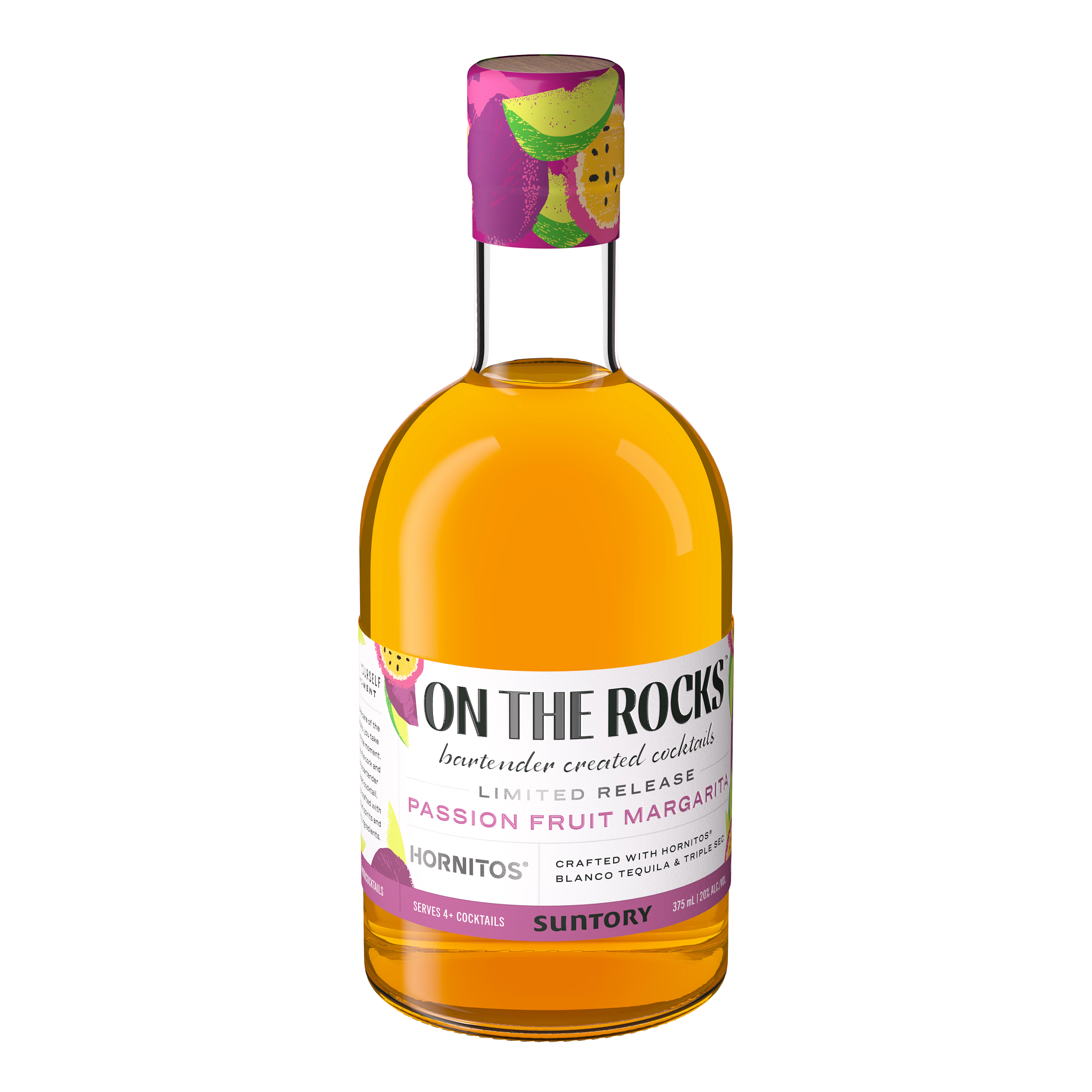 On the Rocks Passionfruit Margarita cocktail bottle