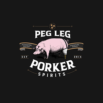 Peg Leg Porker logo black