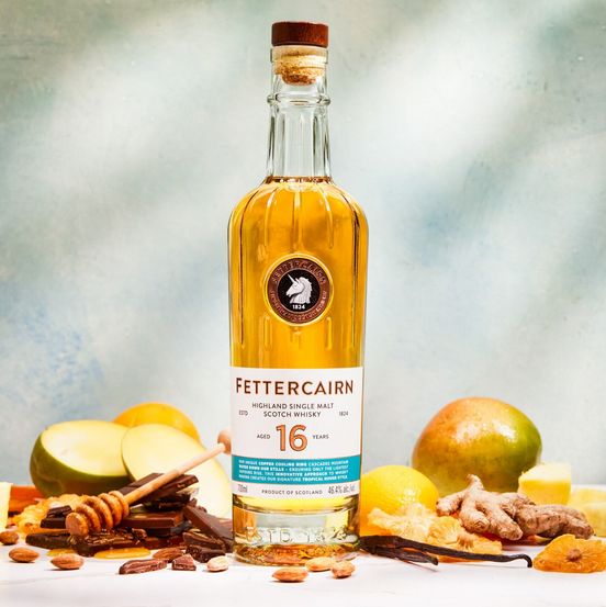 Fettercairn 16 YO scotch bottle lifestyle