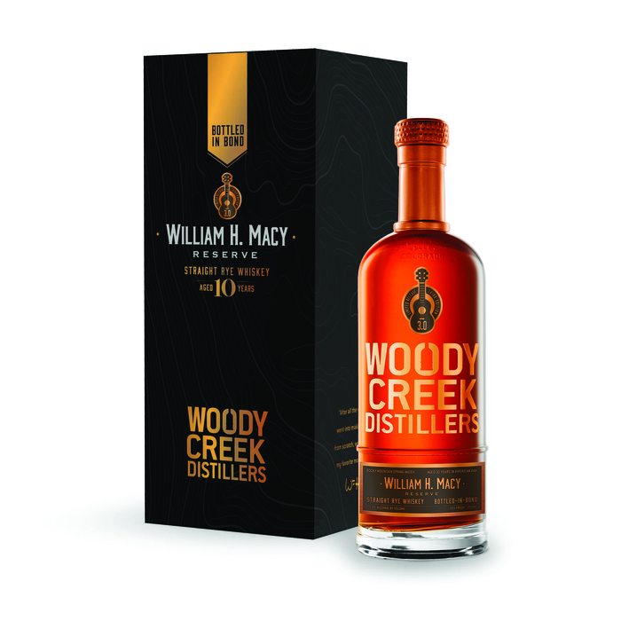 Woody Creek Rye William H. Macy Third Edition bottle with box