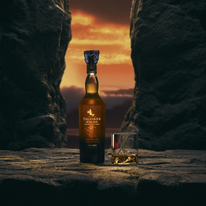 talisker magma 47-year bottle and pour