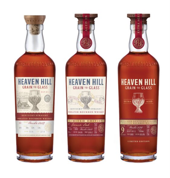 2026 Heaven HIll Grain to Glass bottles