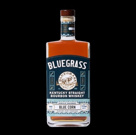 Bluegrass Distillers High Rye Blue Corn bottle