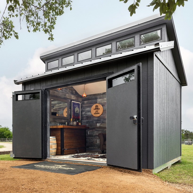 Garrison Brothers Tuff Shed bourbon barn