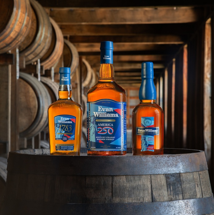 Heaven Hill Distilleries- Evan Williams Bourbon America250 Bottles