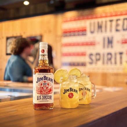 Jim Beam bottle Home Field Advantage campaign